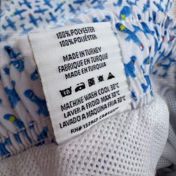 BERTIGO Boys XL Aviator Airplane Swim Trunks Shorts Vacation Resort 12/14 - Picture 3 of 3